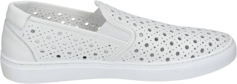 Stokton Leren Slip-On Heren Sneakers White Heren