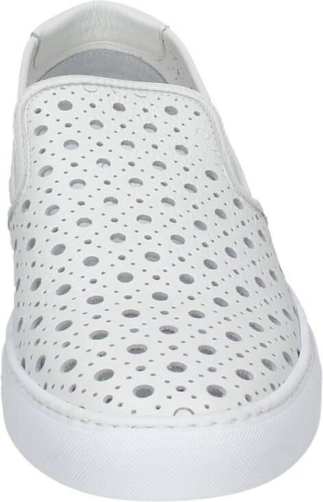 Stokton Leren Slip-On Heren Sneakers White Heren