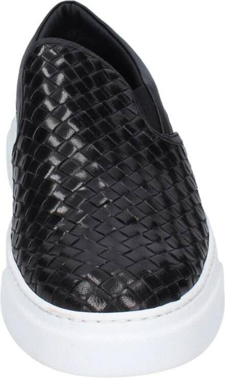 Stokton Leren Slip-On Sneakers voor Mannen Black Heren