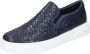 Stokton Leren Slip-On Sneakers voor Mannen Blue Heren - Thumbnail 5