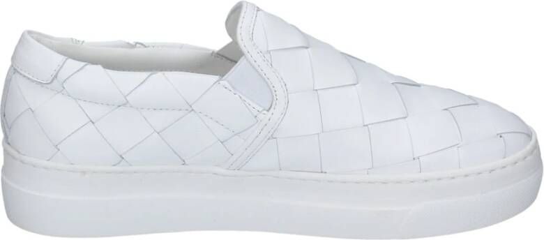 Stokton Leren Slip-On Sneakers voor Vrouwen White Dames