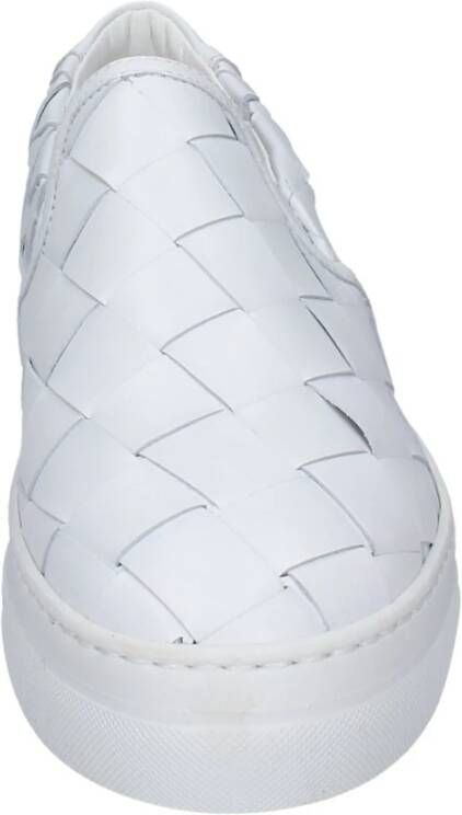 Stokton Leren Slip-On Sneakers voor Vrouwen White Dames