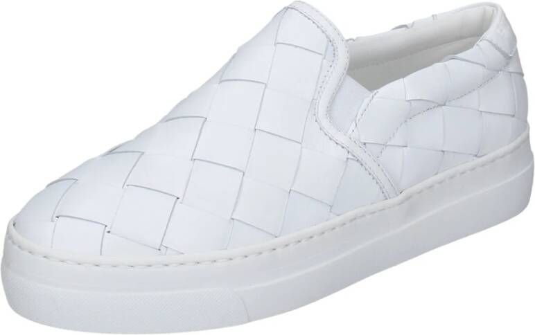 Stokton Leren Slip-On Sneakers voor Vrouwen White Dames