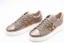 Stokton Leren Sneaker met Insectapplicatie Brown Dames - Thumbnail 3