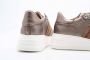 Stokton Leren Sneaker met Insectapplicatie Brown Dames - Thumbnail 4