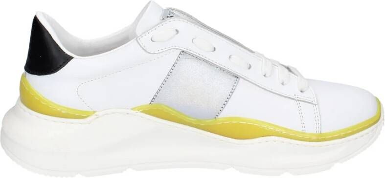 Stokton Leren Sneakers voor Mannen White Heren