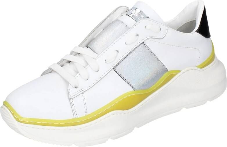 Stokton Leren Sneakers voor Mannen White Heren