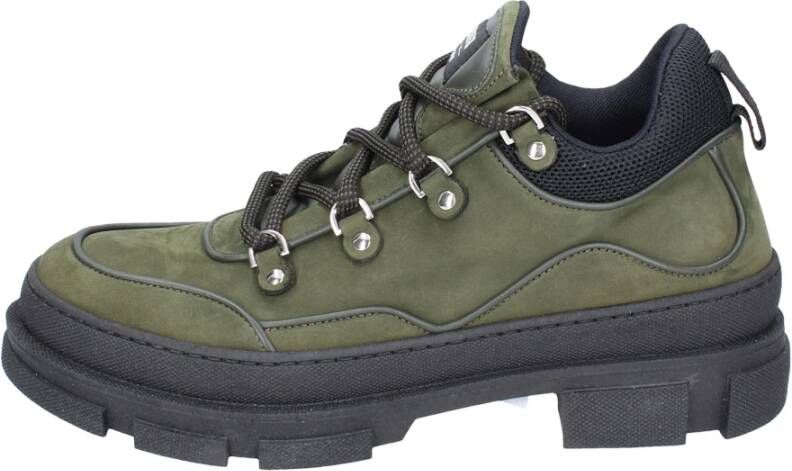 Stokton Nubuck Leren Enkellaarzen voor Mannen Green Heren