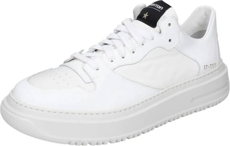 Stokton Rubber Sneakers voor Mannen White Heren