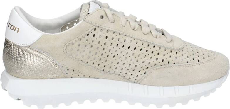 Stokton Suede Damessneakers Beige Dames