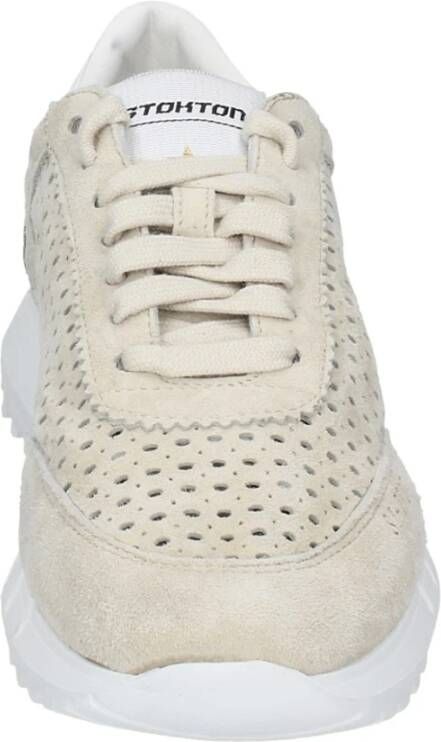 Stokton Suede Damessneakers Beige Dames