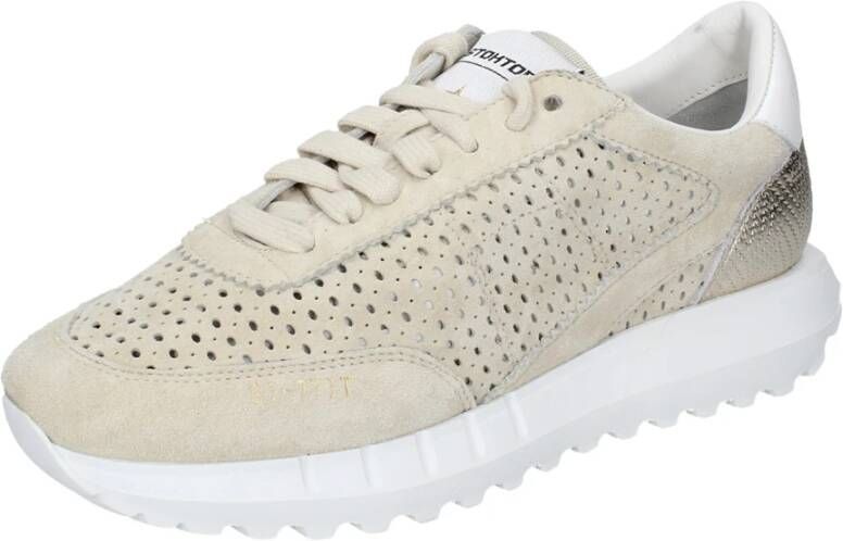 Stokton Suede Damessneakers Beige Dames