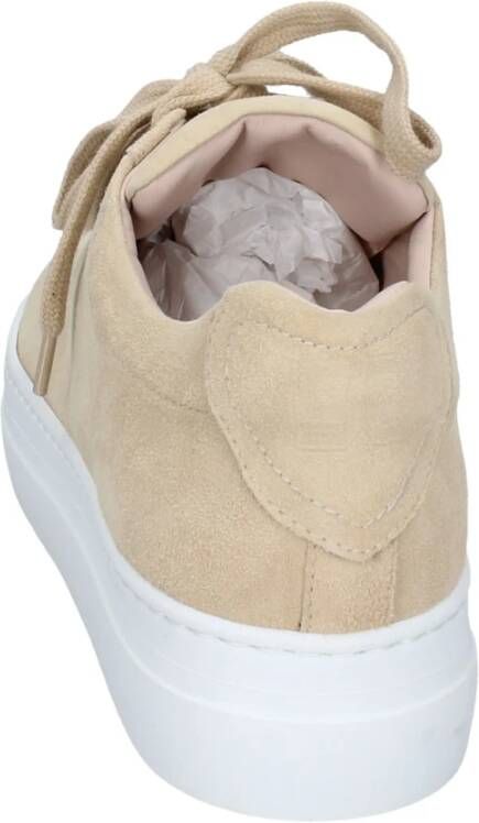 Stokton Suede Damessneakers Beige Dames