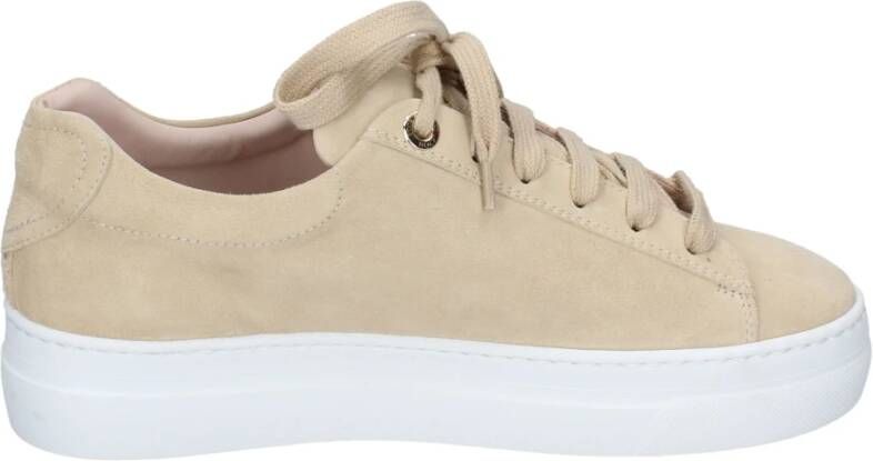 Stokton Suede Damessneakers Beige Dames