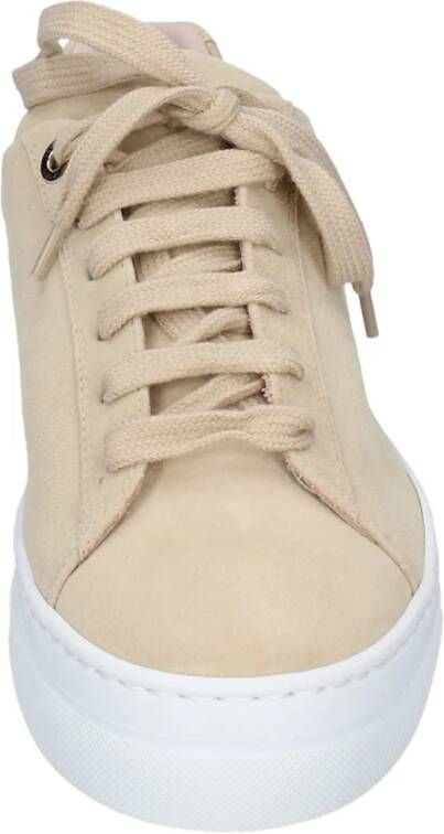 Stokton Suede Damessneakers Beige Dames