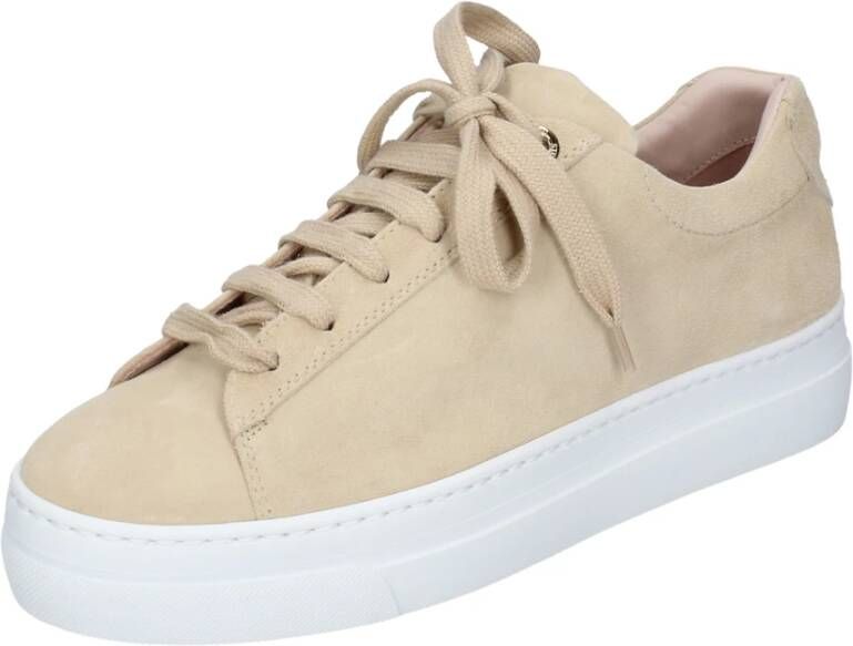 Stokton Suede Damessneakers Beige Dames