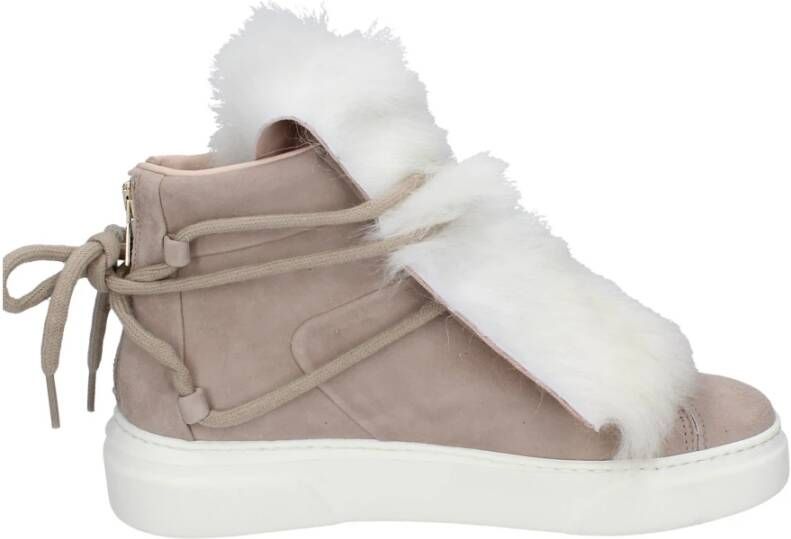 Stokton Suede Damessneakers Beige Dames