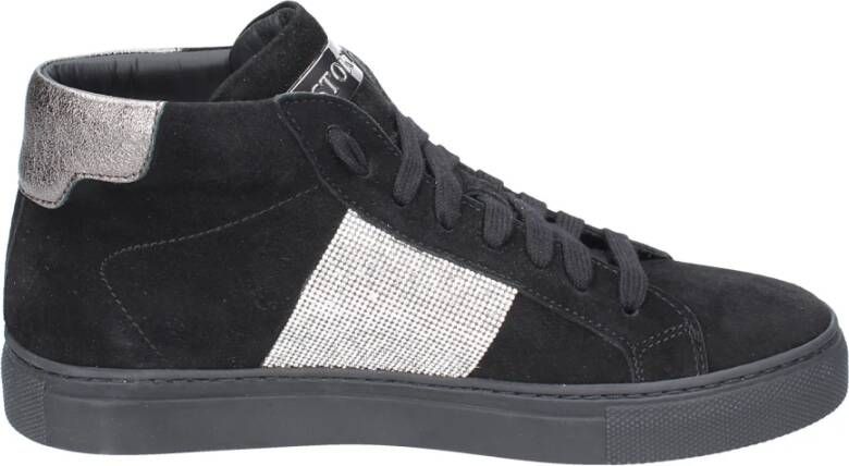 Stokton Suede Damessneakers Black Dames