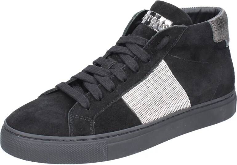 Stokton Suede Damessneakers Black Dames