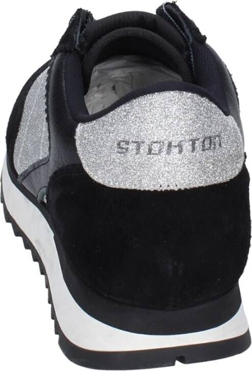 Stokton Suede Damessneakers Black Dames