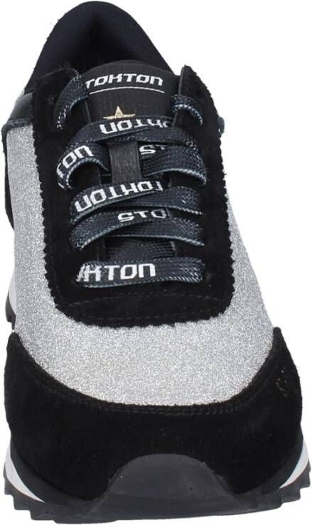 Stokton Suede Damessneakers Black Dames