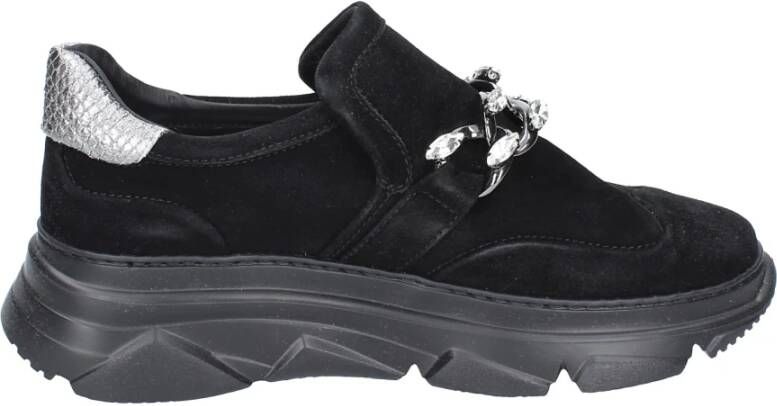 Stokton Suede Damessneakers Black Dames