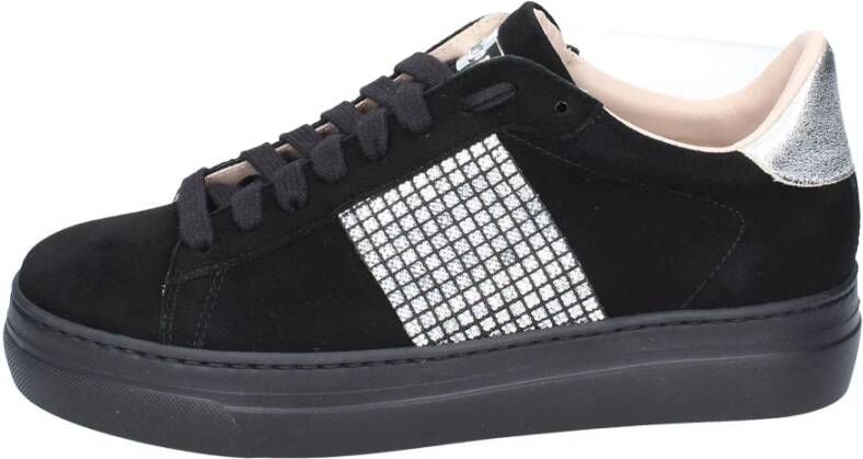 Stokton Suede Damessneakers Black Dames