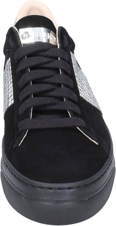 Stokton Suede Damessneakers Black Dames