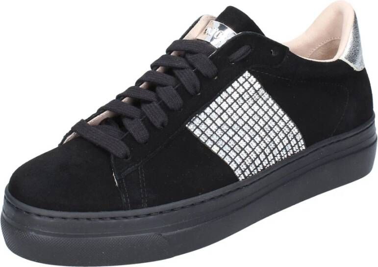 Stokton Suede Damessneakers Black Dames