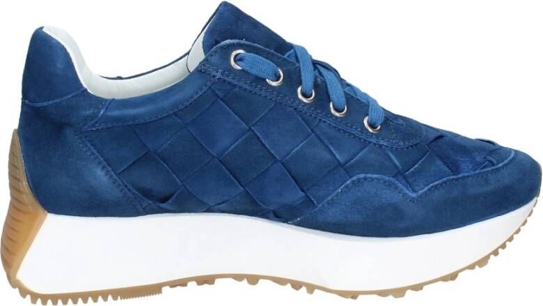 Stokton Suede Damessneakers Blue Dames