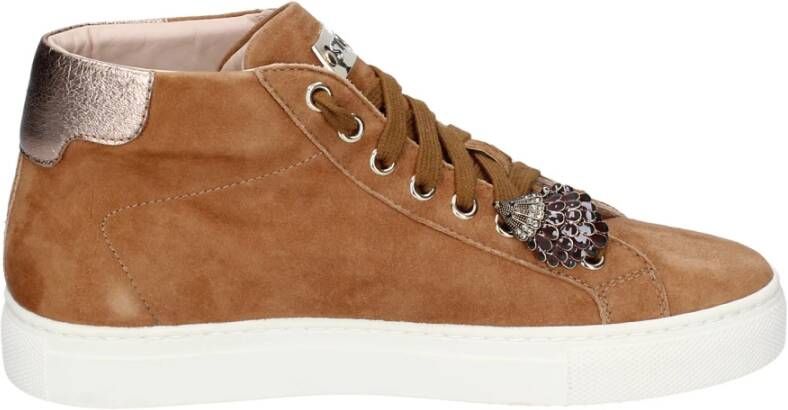 Stokton Suede Damessneakers Brown Dames