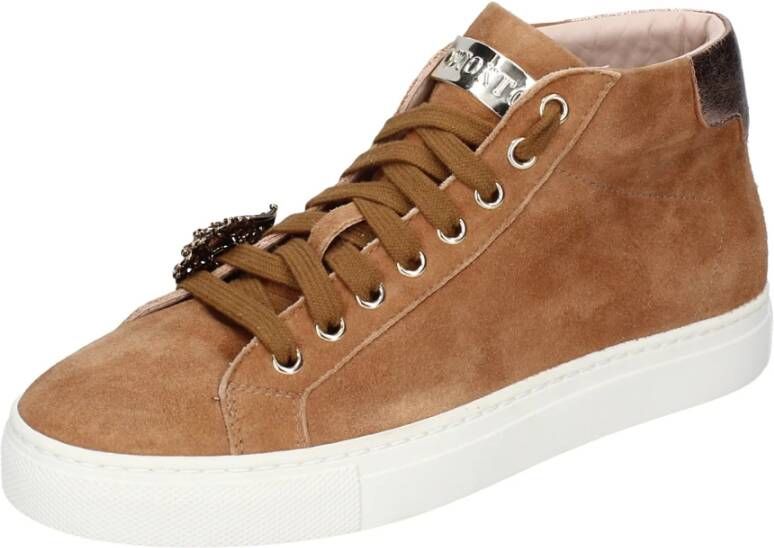 Stokton Suede Damessneakers Brown Dames