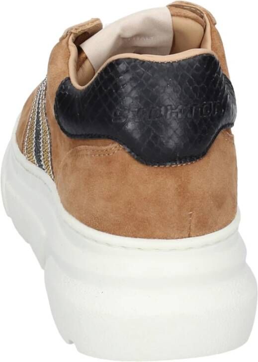 Stokton Suede Damessneakers Brown Dames