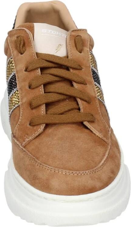 Stokton Suede Damessneakers Brown Dames