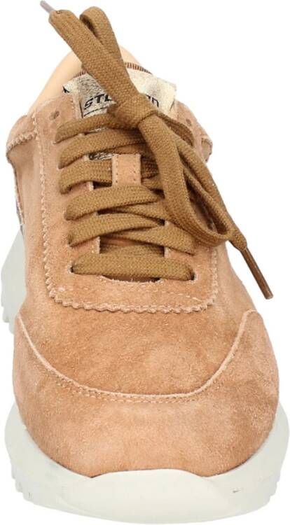 Stokton Suede Damessneakers Brown Dames