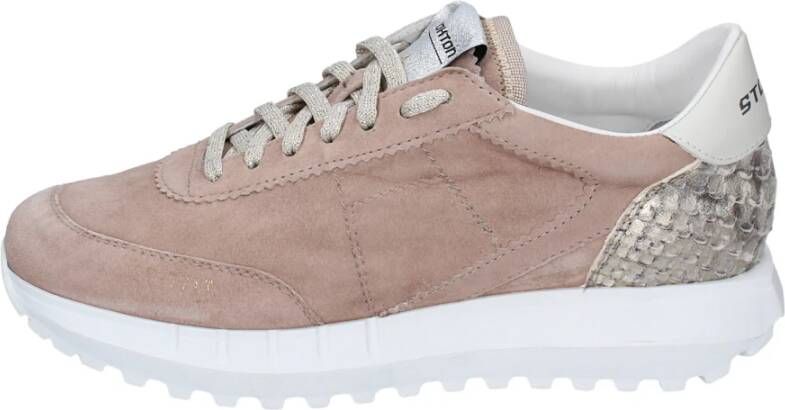 Stokton Suede Damessneakers Pink Dames