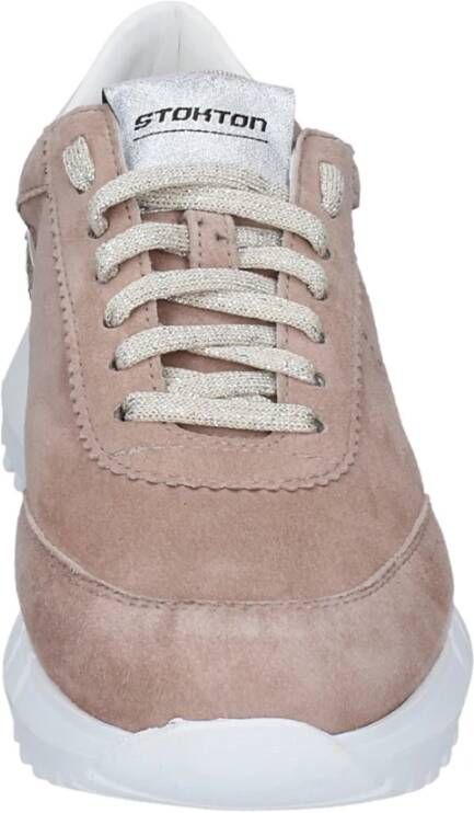 Stokton Suede Damessneakers Pink Dames