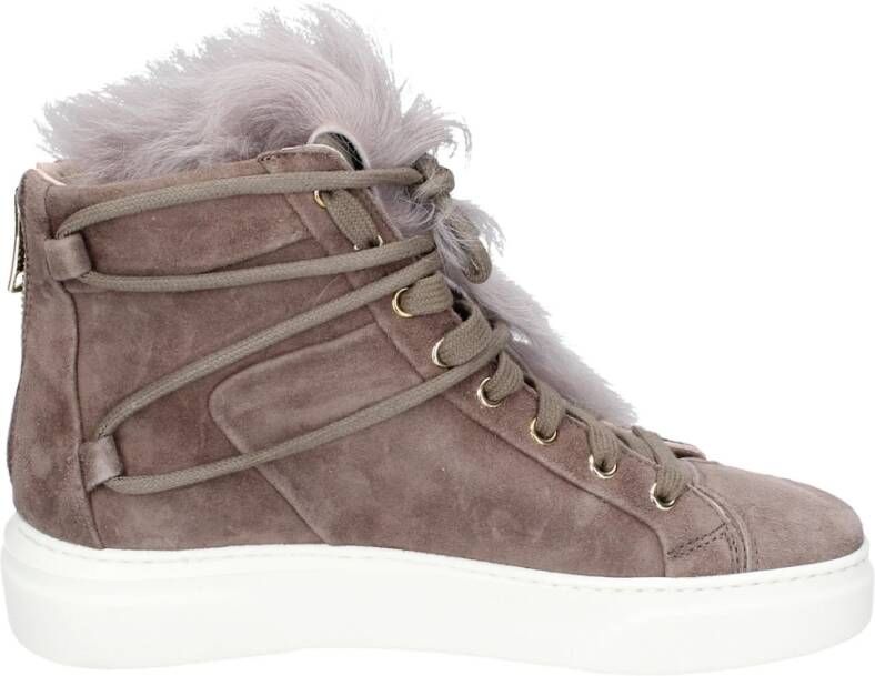 Stokton Suede Enkellaarzen voor vrouwen Beige Dames