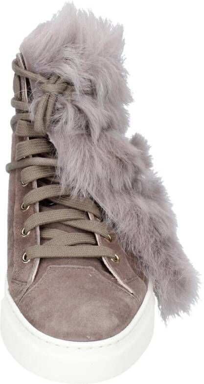 Stokton Suede Enkellaarzen voor vrouwen Beige Dames