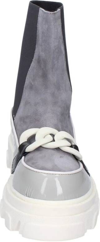 Stokton Suede Enkellaarzen voor Vrouwen Gray Dames