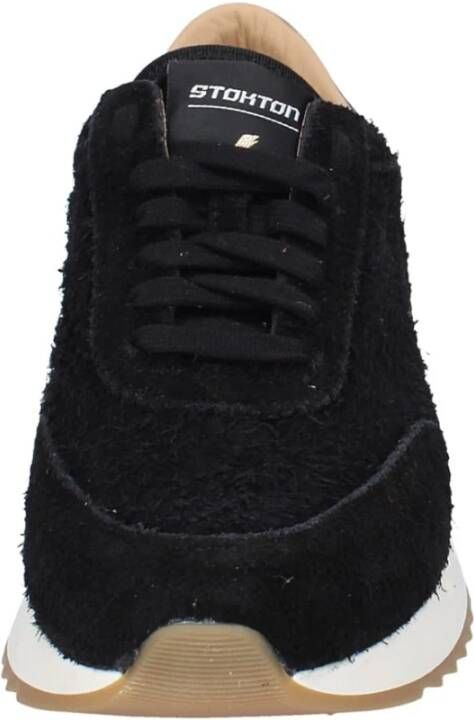 Stokton Suede Heren Sneakers Black Heren