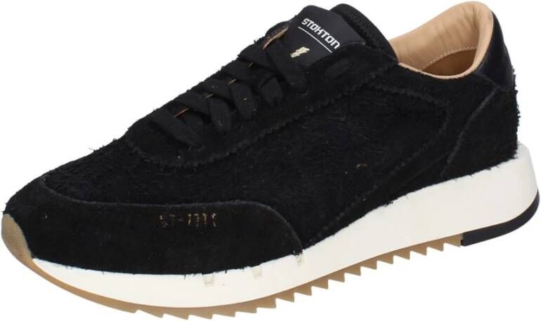 Stokton Suede Heren Sneakers Black Heren