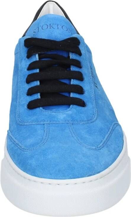 Stokton Suede Heren Sneakers Blue Heren