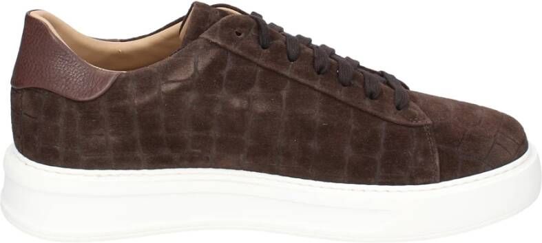 Stokton Suede Heren Sneakers Brown Heren