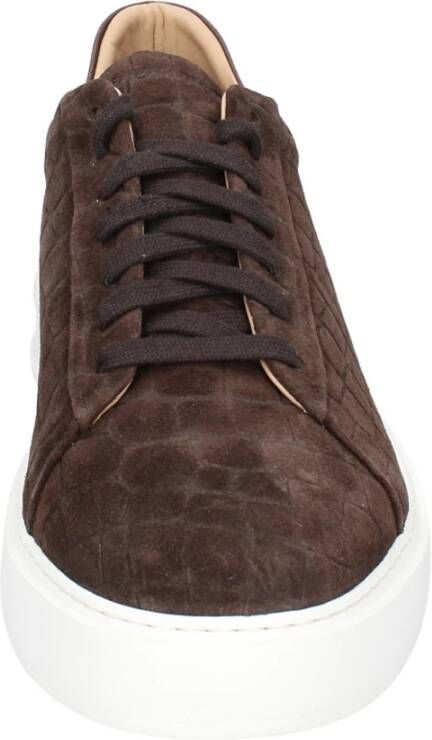 Stokton Suede Heren Sneakers Brown Heren