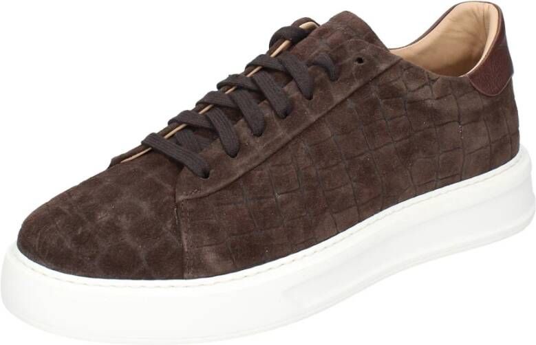 Stokton Suede Heren Sneakers Brown Heren