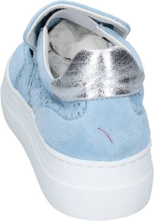 Stokton Suede Slip On Sneakers voor Vrouwen Blue Dames