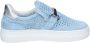 Stokton Suede Slip On Sneakers voor Vrouwen Blue Dames - Thumbnail 3