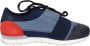 Stokton Textiel Sneakers voor Vrouwen Blue Dames - Thumbnail 3