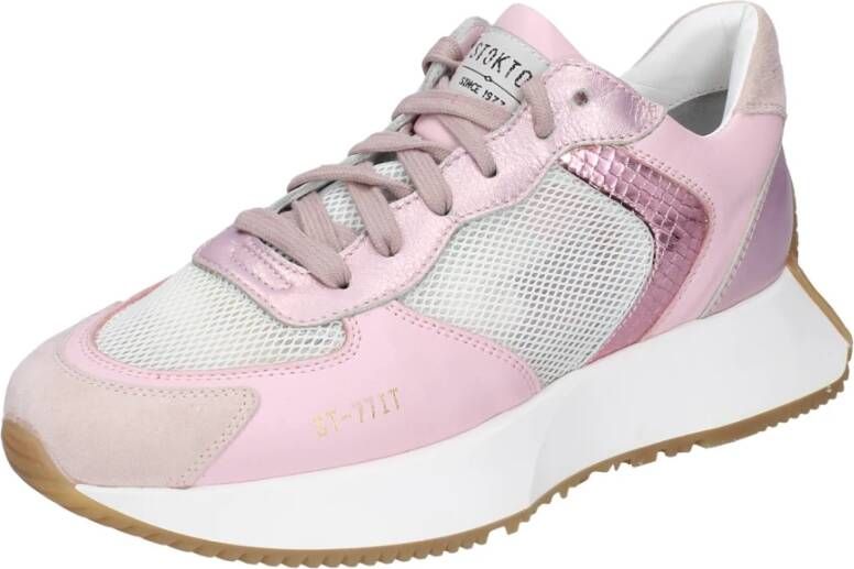 Stokton Textiel Sneakers voor Vrouwen Pink Dames